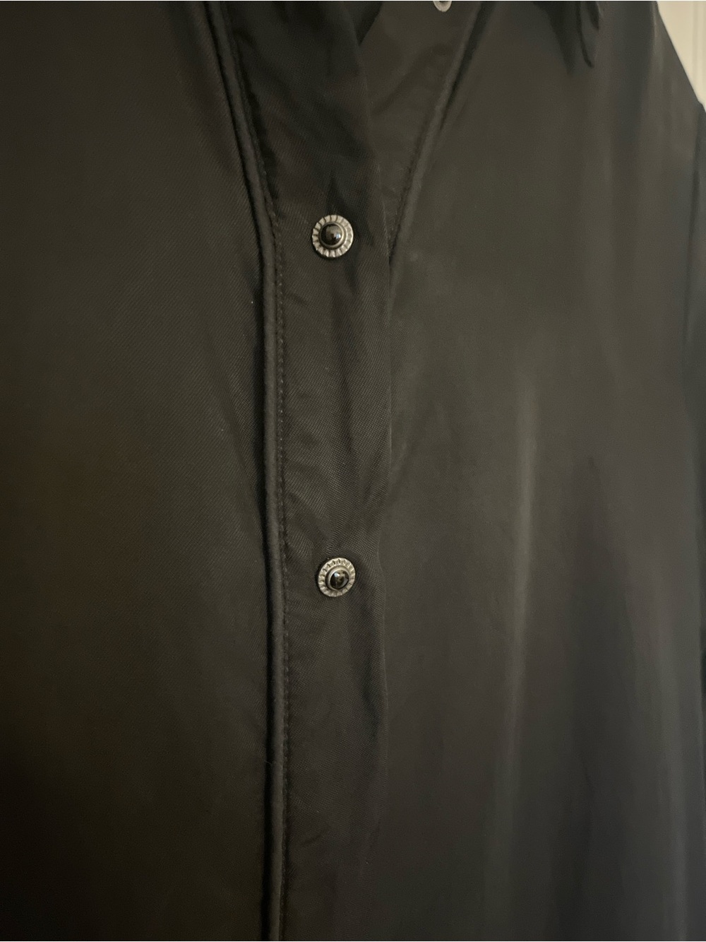 Black Scotch & Soda shirt dress minimalist elevated autumn XS - Picture 4 of 9